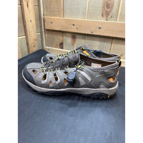 Eddie Bauer Eastport Mens Outdoor Sandals Size 10M Gray/Yellow - Picture 6 of 8